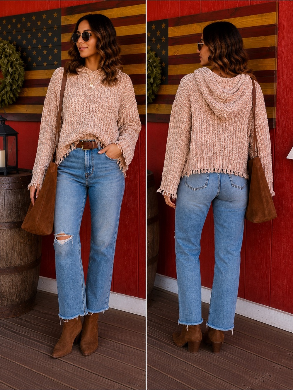 Skylar + Madison Plush Chunky Knit Beanie in Tan
